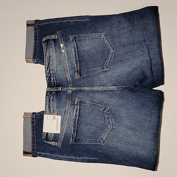 KanCan Blue Jeans Denim Pants Relaxed Fit Distressed Boyfriend Cuffed 9 28‎ - Picture 5 of 15